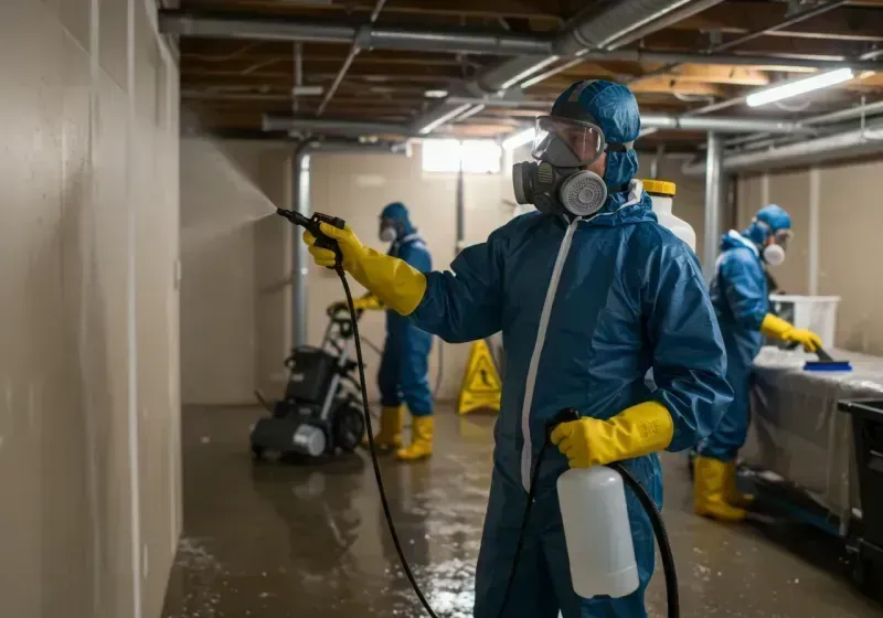 Basement Sanitization and Antimicrobial Treatment process in Vero Beach, FL